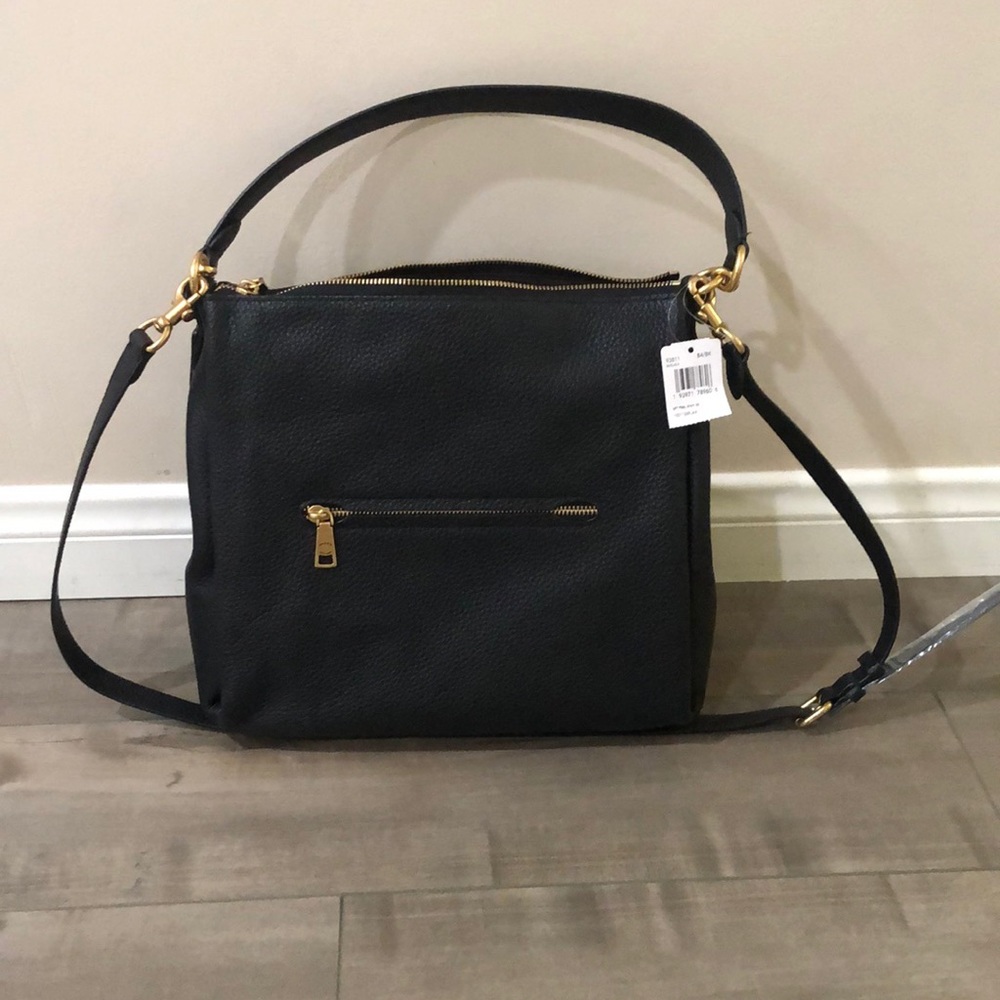 Coach Shay Black Leather Shoulder Bag